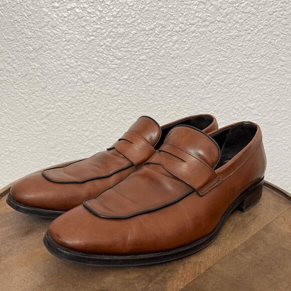 To Boot New York Other - To Boot New York Dupont Brown Leather Penny Loafers Men's Size 10.5